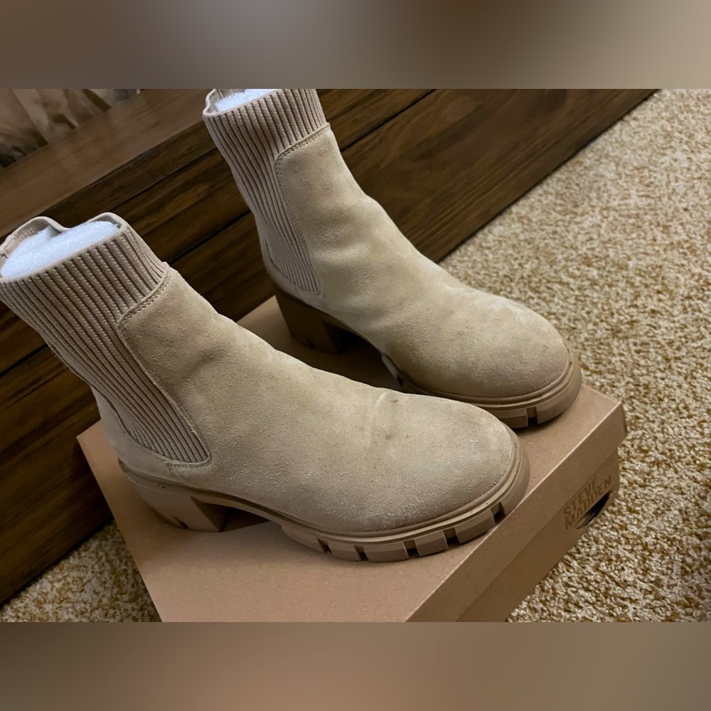 Steve Madden HUTCH SAND SUEDE boots